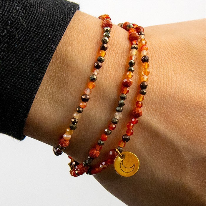 Bracelet Terre D'ocre Amologie - Vitalité et ancrage