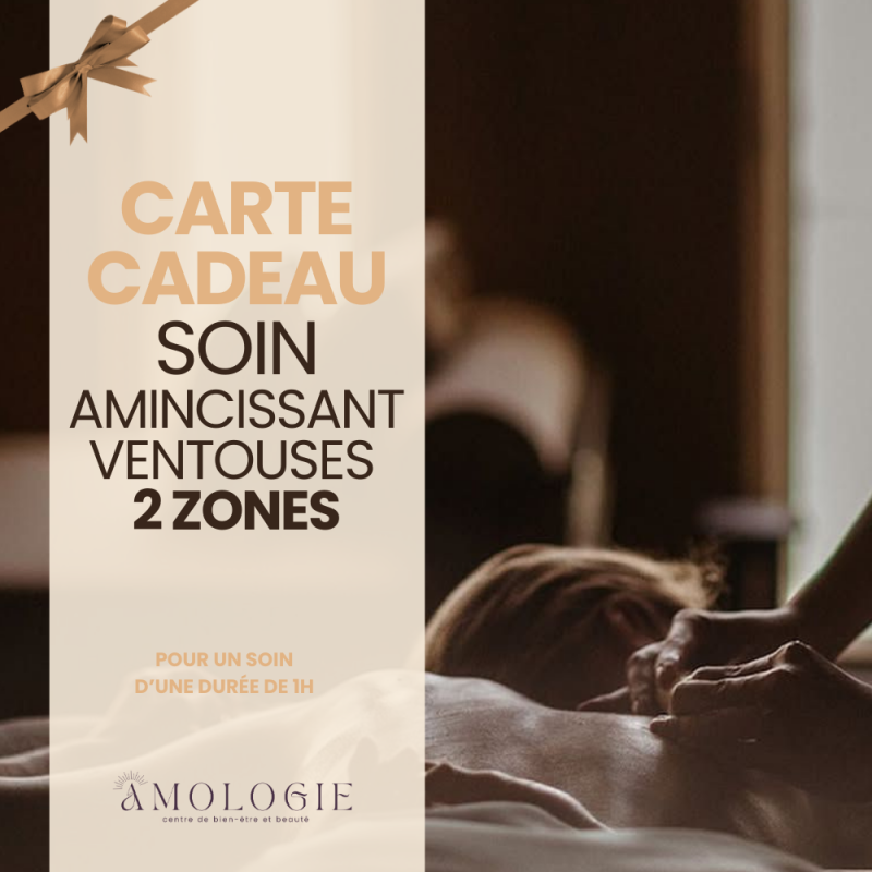 CARTE CADEAU MASSAGE AUX VENTOUSES 2 ZONES
