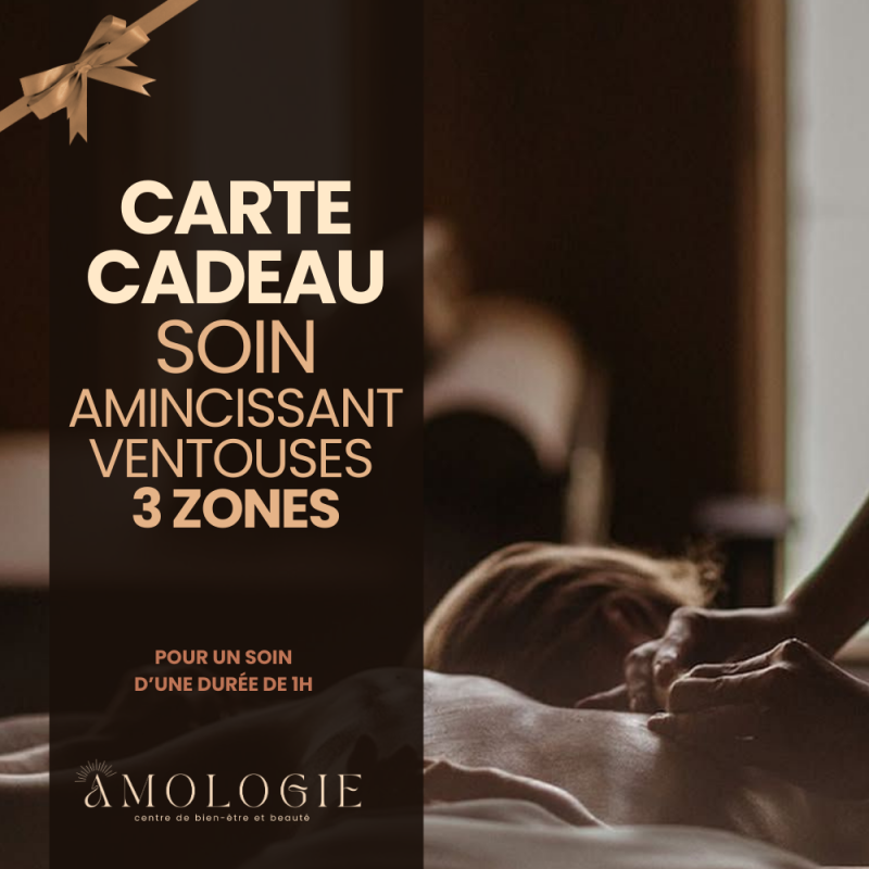 CARTE CADEAU MASSAGE AUX VENTOUSES 3 ZONES